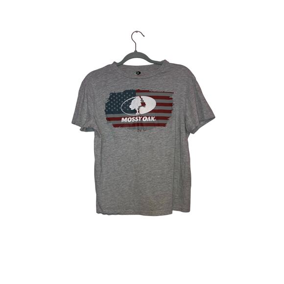 Mossy Oak graphic red white and blue tee size medium - Picture 1 of 3